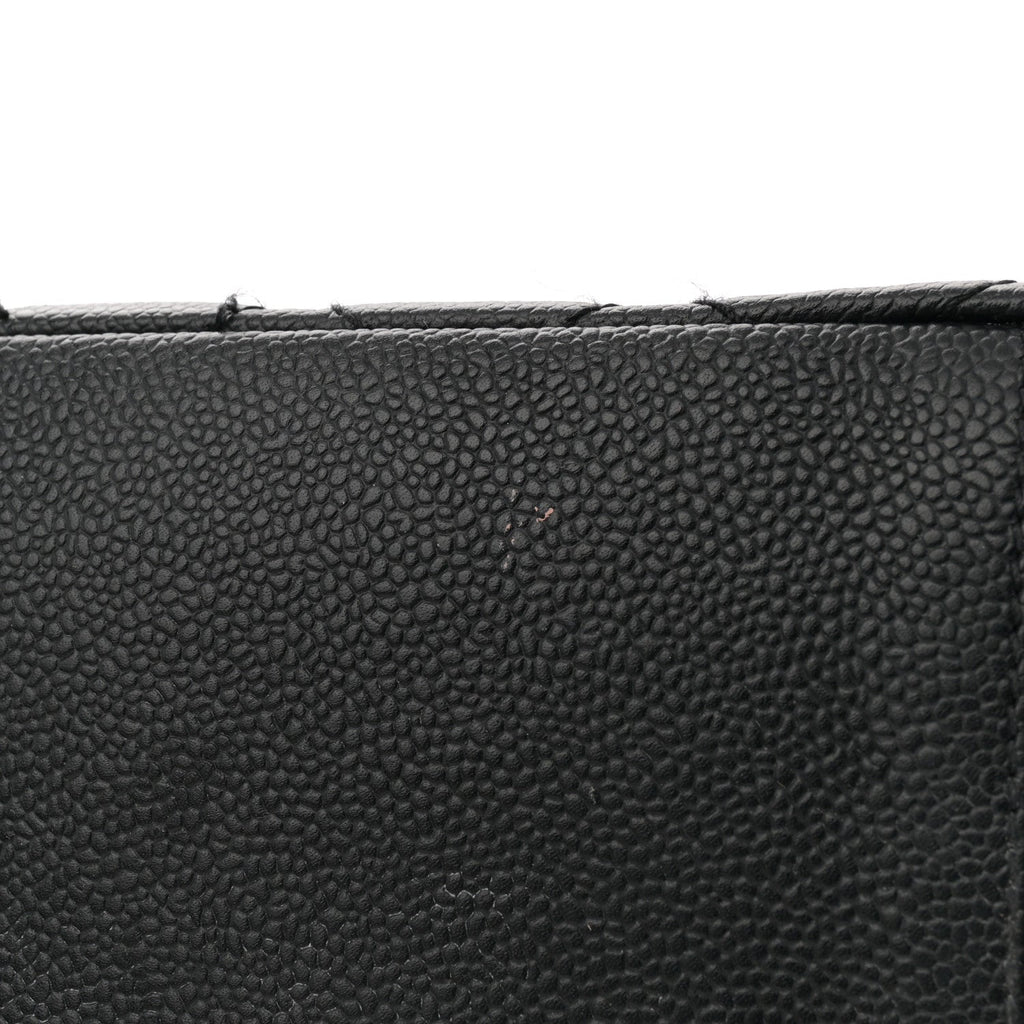 Caviar Quilted Grand Shopping Tote GST Black