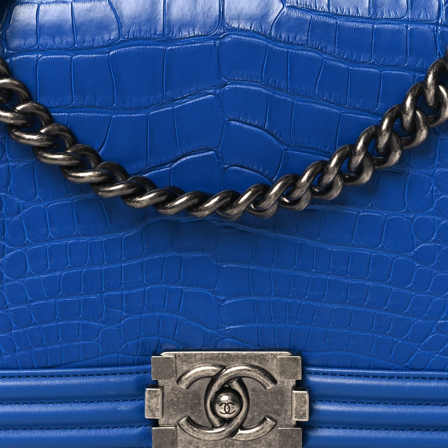 Alligator New Medium Boy Flap Blue