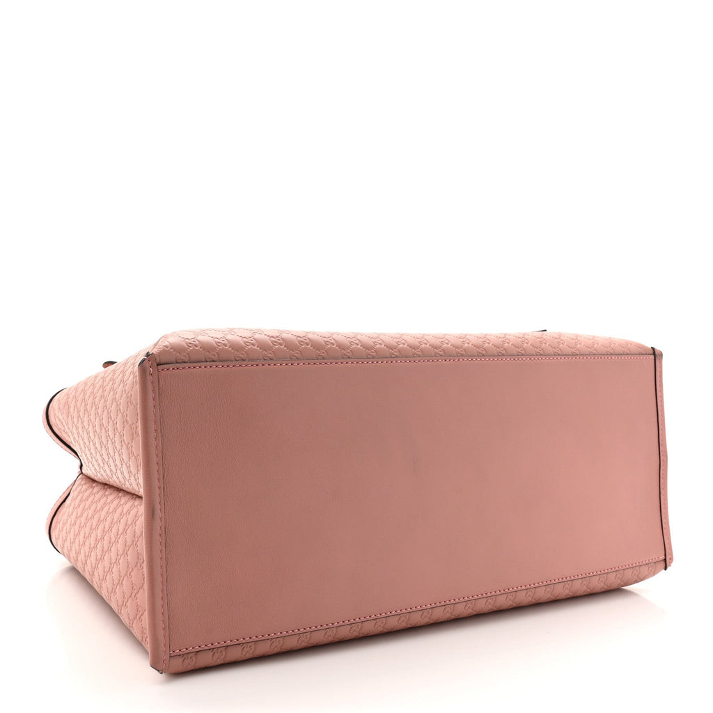Soft Microguccissima Medium Tote Soft Pink