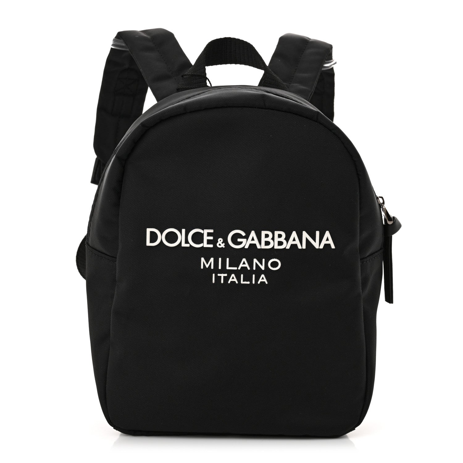Nylon Logo Childrens Backpack Black