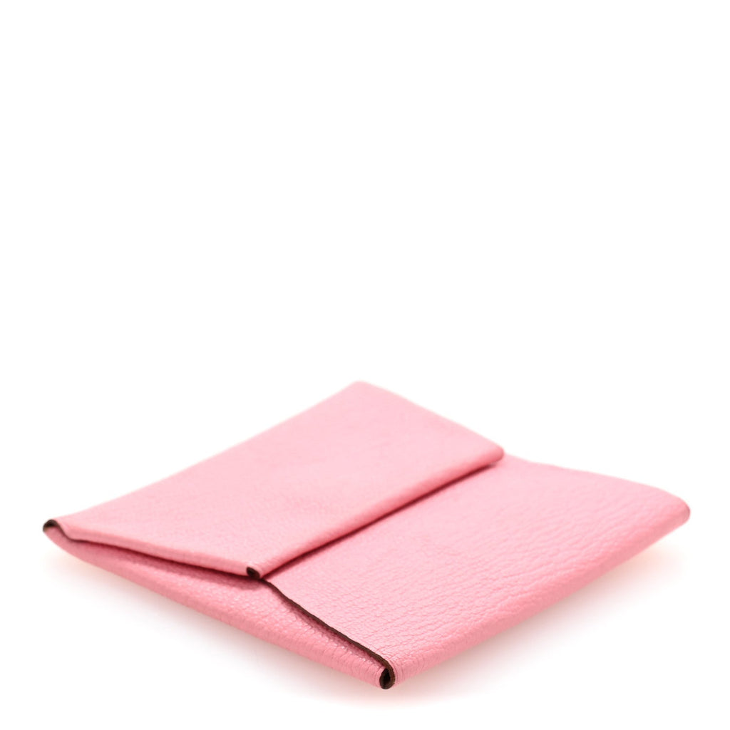 Chevre Mysore Verso Bastia Coin Purse Rose Confetti Brique