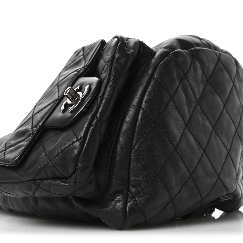 Calfskin Large Backpack Is Back Black