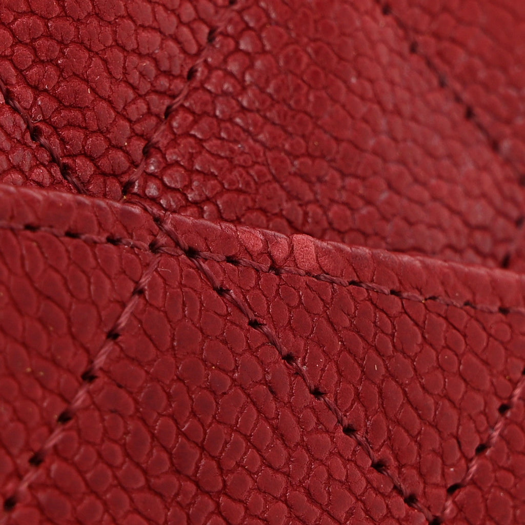 Washed Caviar Quilted 2.55 Reissue 225 Bijoux Chain Flap Red