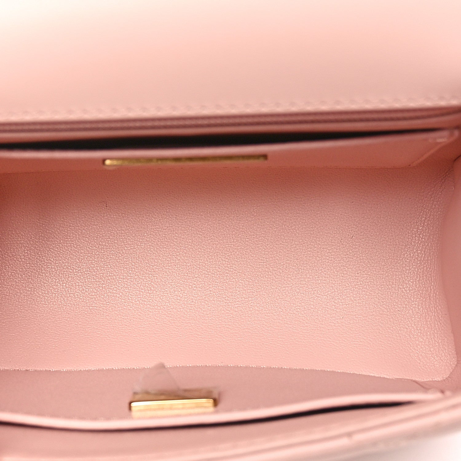 Lambskin Handle Crush Top Handle Flap Bag Pink