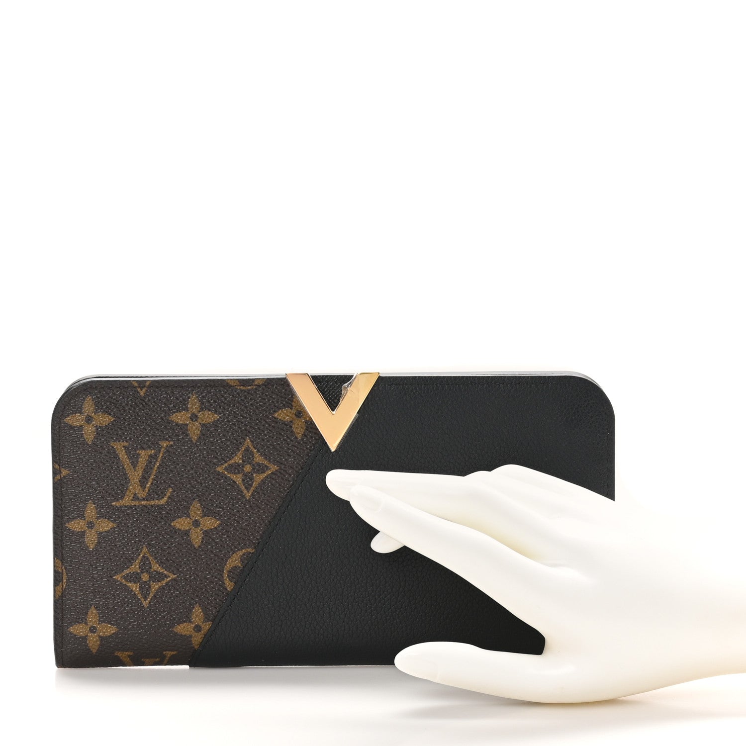 Monogram Calfskin Kimono Wallet Black