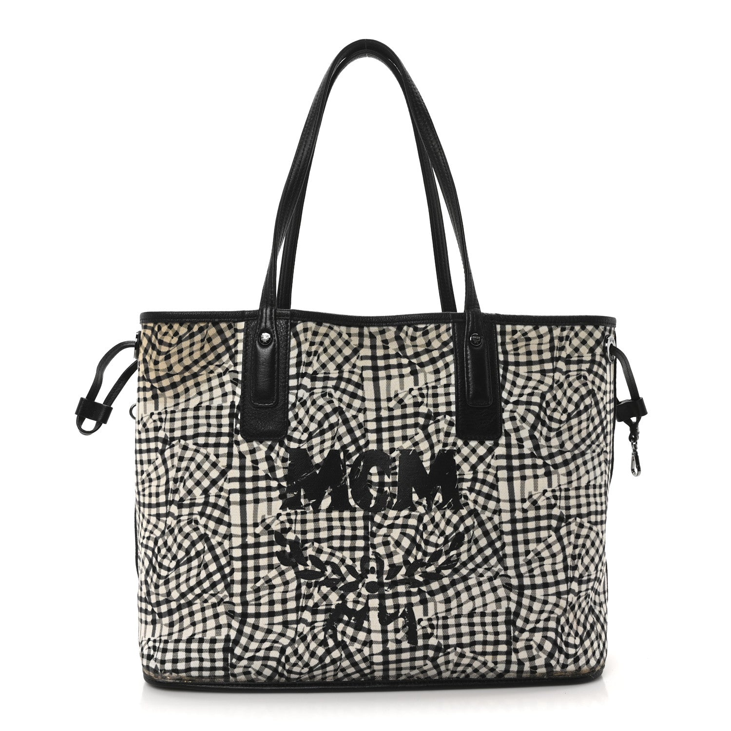 Visetos Medium Liz Reversible Shopper Tote Black
