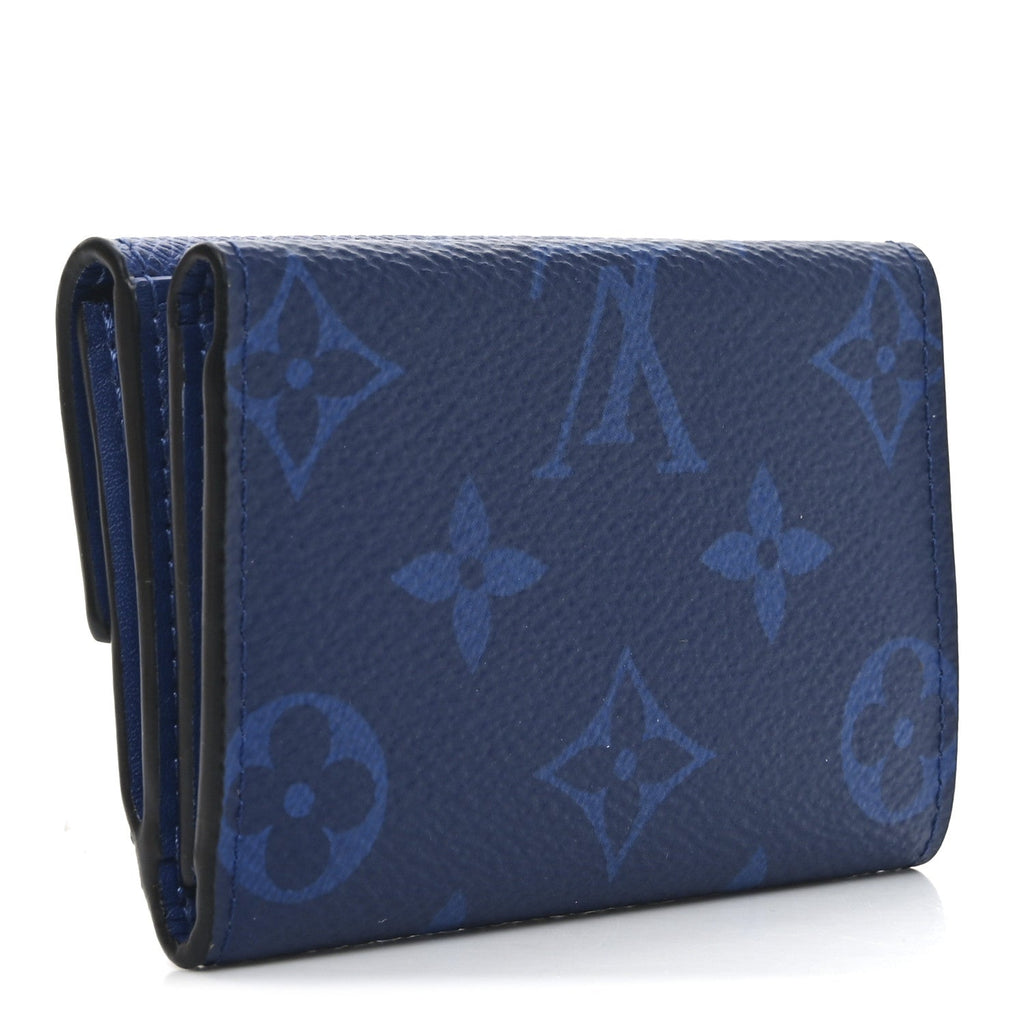 Monogram Taiga Discovery Compact Wallet Cobalt