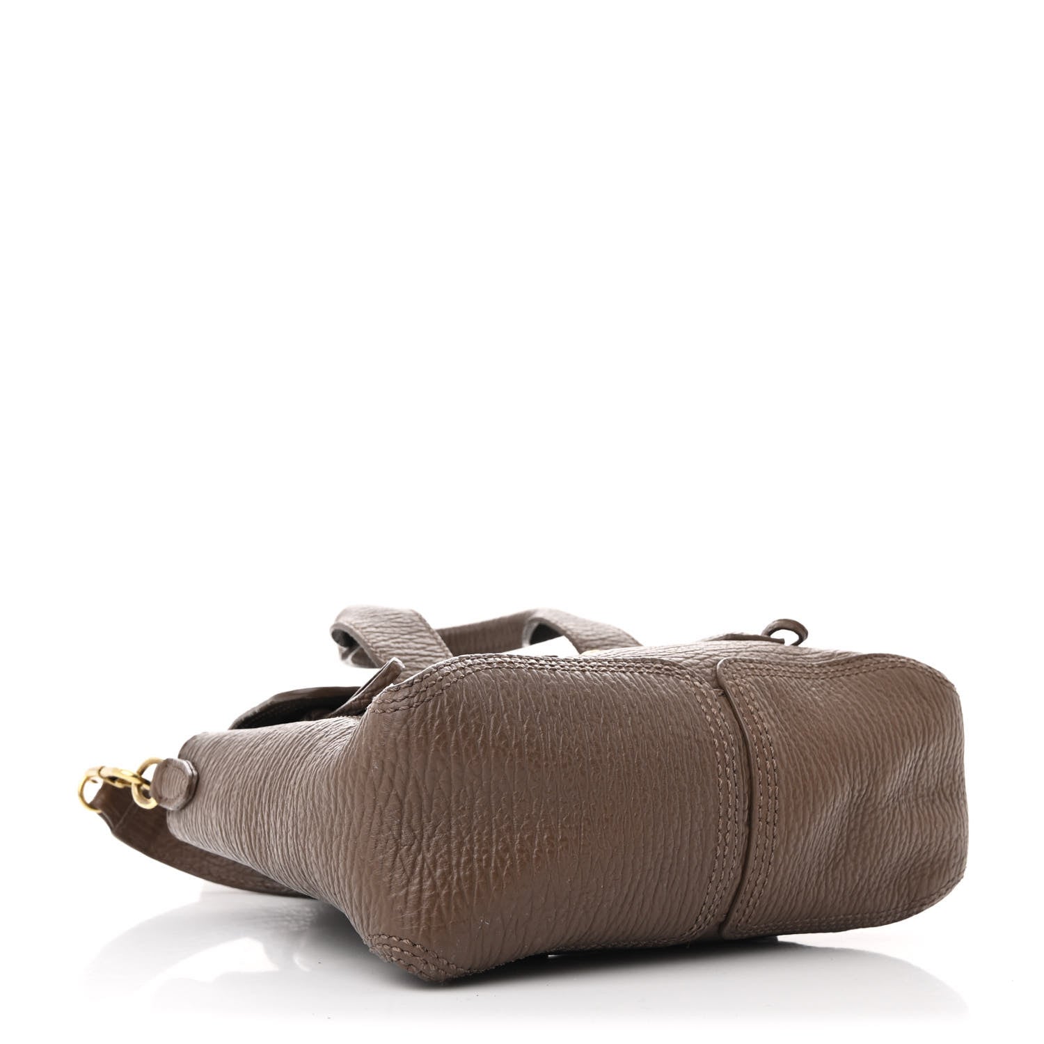 Textured Calfskin Mini Pashli Satchel Taupe