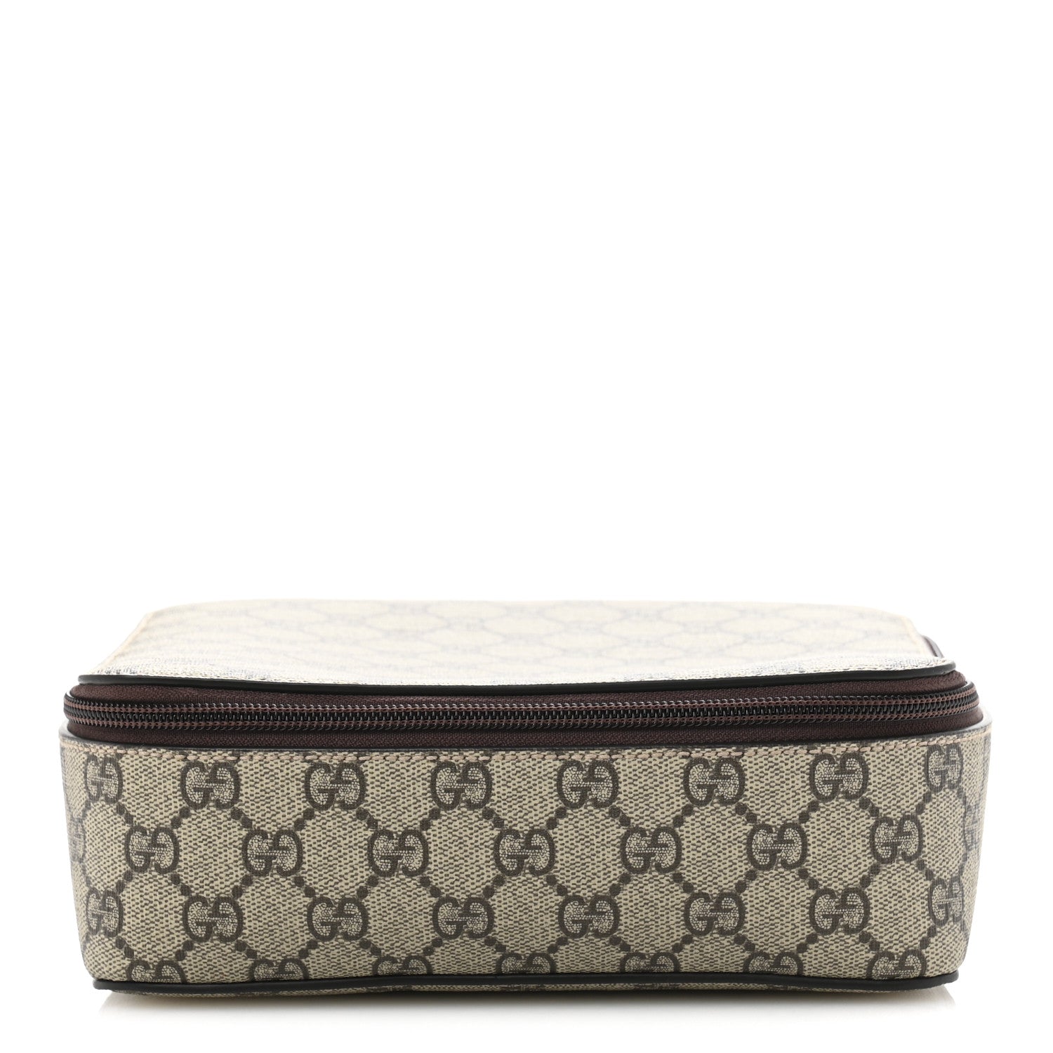 GG Supreme Monogram Medium Packing Cube Beige Ebony New Acero