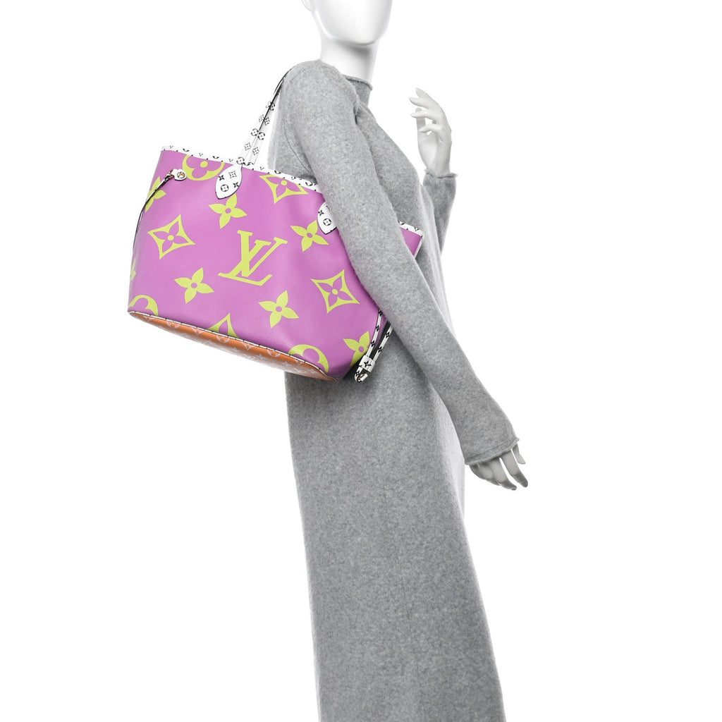 Monogram Giant Neverfull MM Pink Lilac