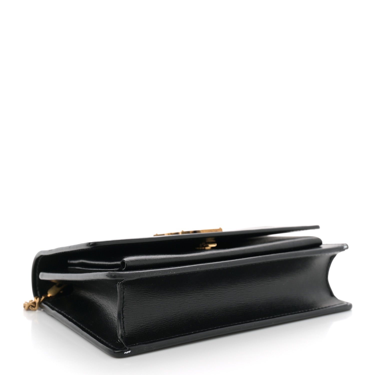 Calfskin Monogram Sunset Chain Wallet Black