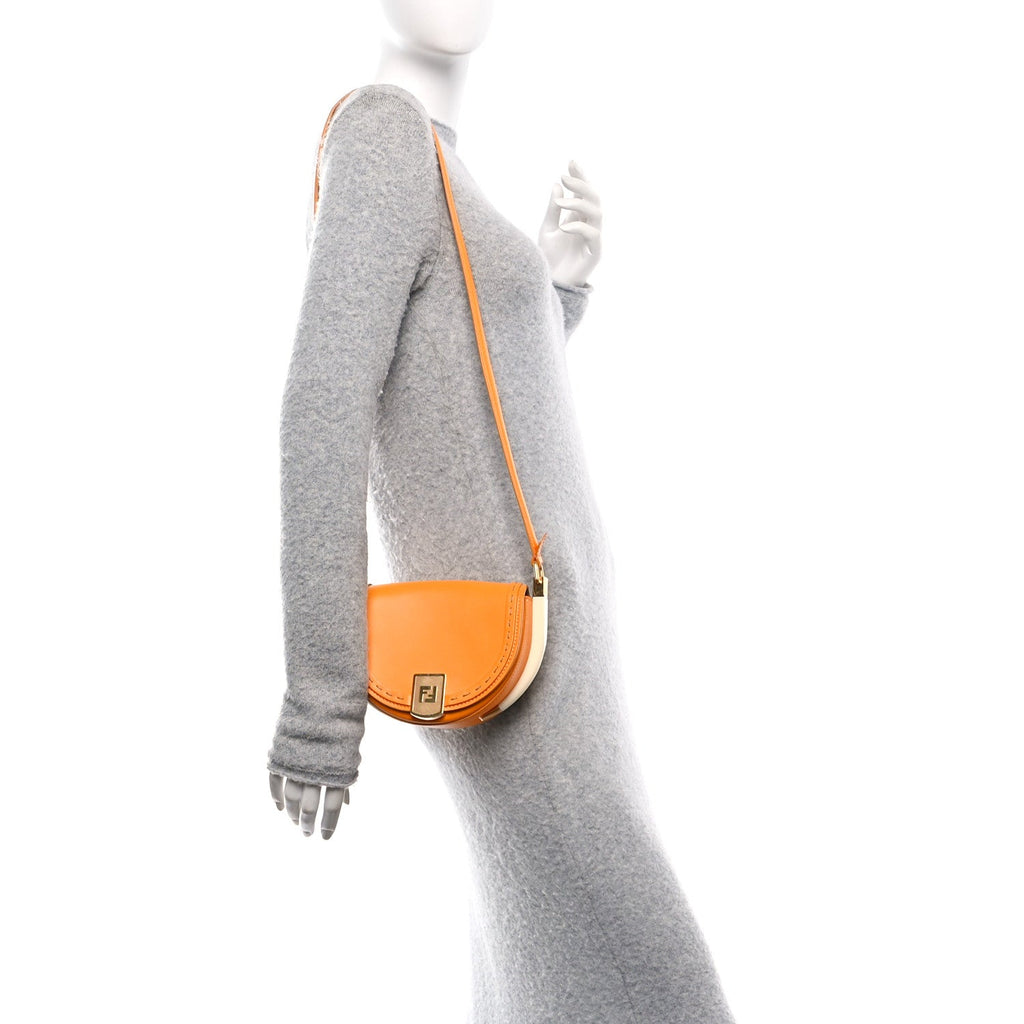 Vitello King Plexiglass Moonlight Shoulder Bag Clementine