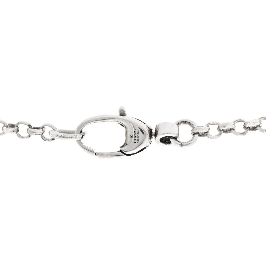 Sterling Silver Double G Key Pendant Necklace
