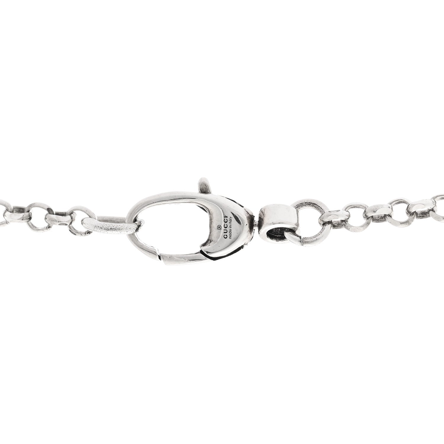 Sterling Silver Double G Key Pendant Necklace
