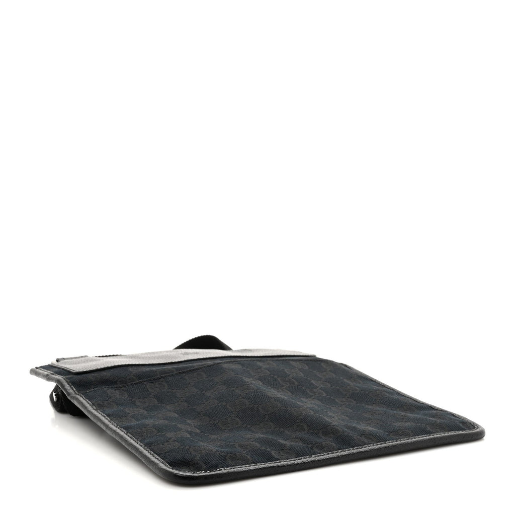 GG Monogram Messenger Crossbody Bag Black