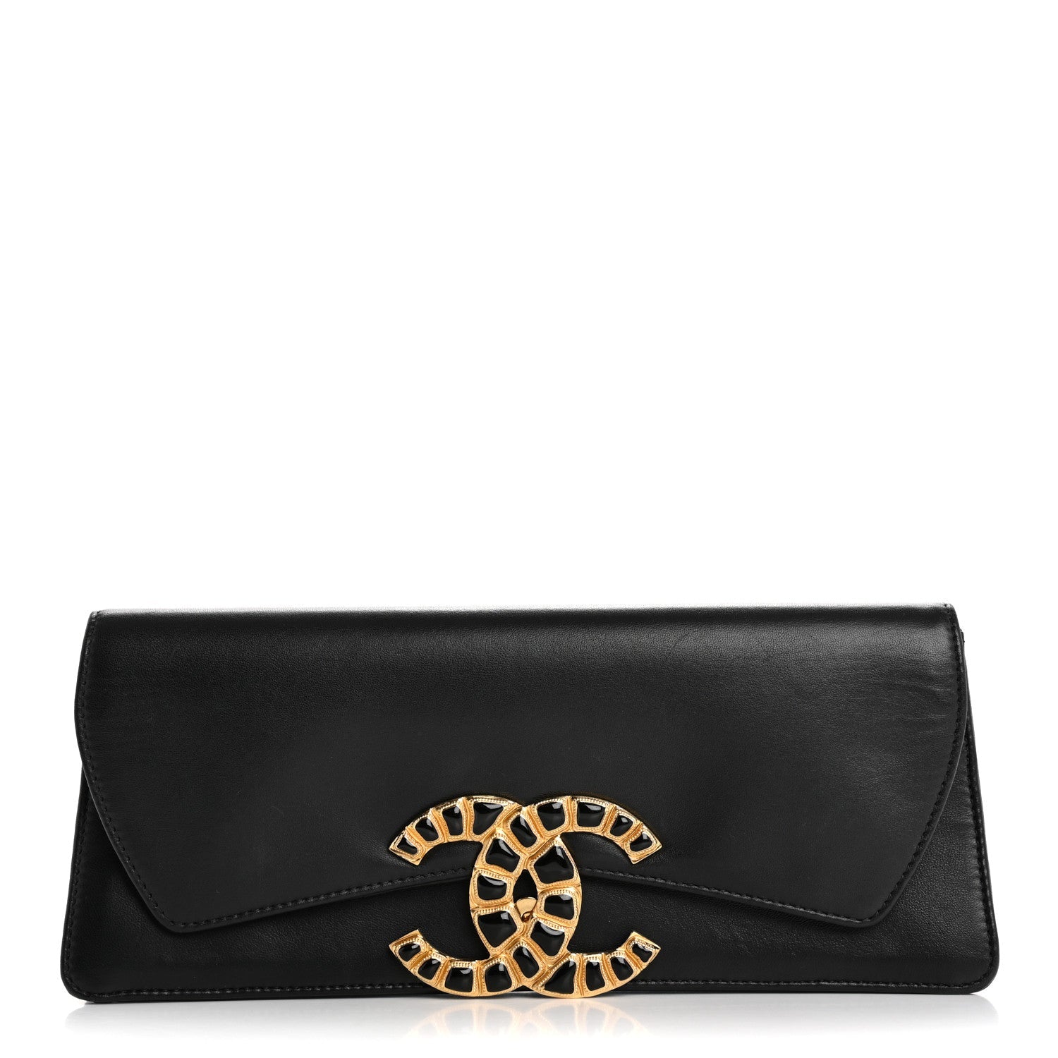 Lambskin Evening In Egypt Clutch Black