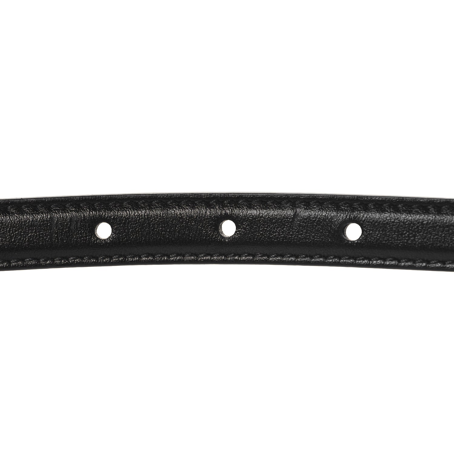 Plutone Calfskin Gucci Buckle 20mm Thin Belt 100 40 Black