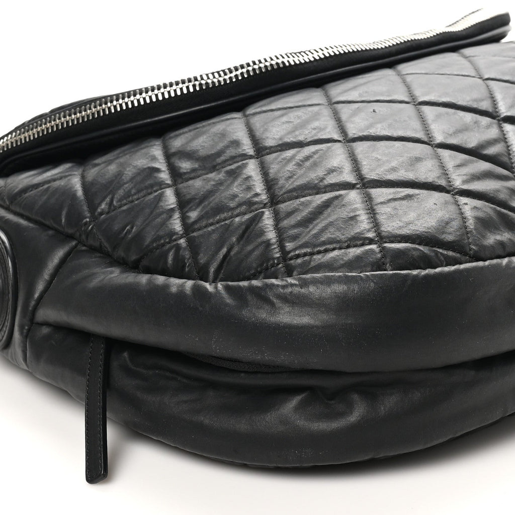 Nylon Quilted XL Coco Cocoon Messenger Black