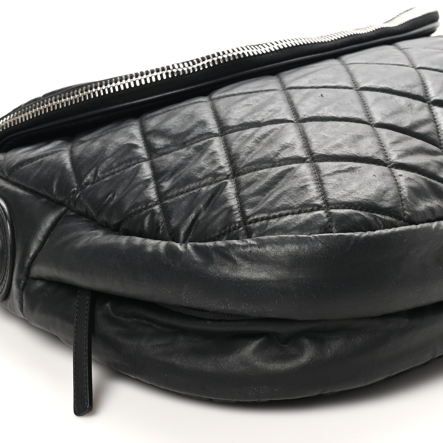 Nylon Quilted XL Coco Cocoon Messenger Black