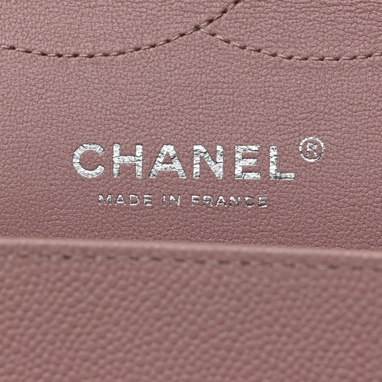 Caviar Quilted Jumbo Double Flap Light Purple