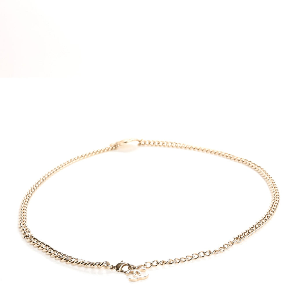 Metal Chain Crystal CC Star Belt Gold