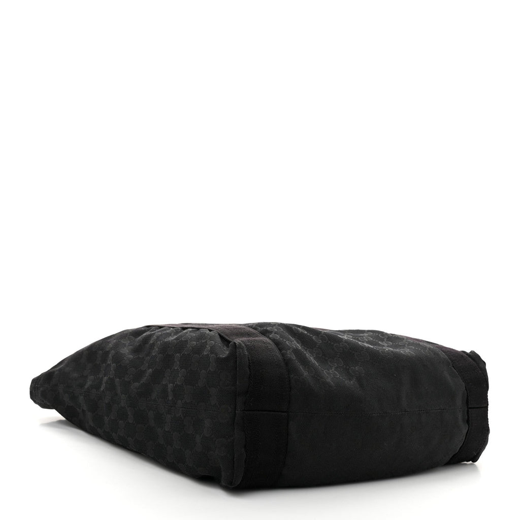 GG Monogram Medium Handle Vertical Tote Black