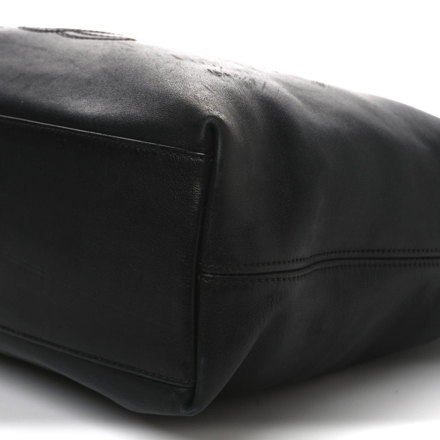 Lambskin CC Shopping Tote Black