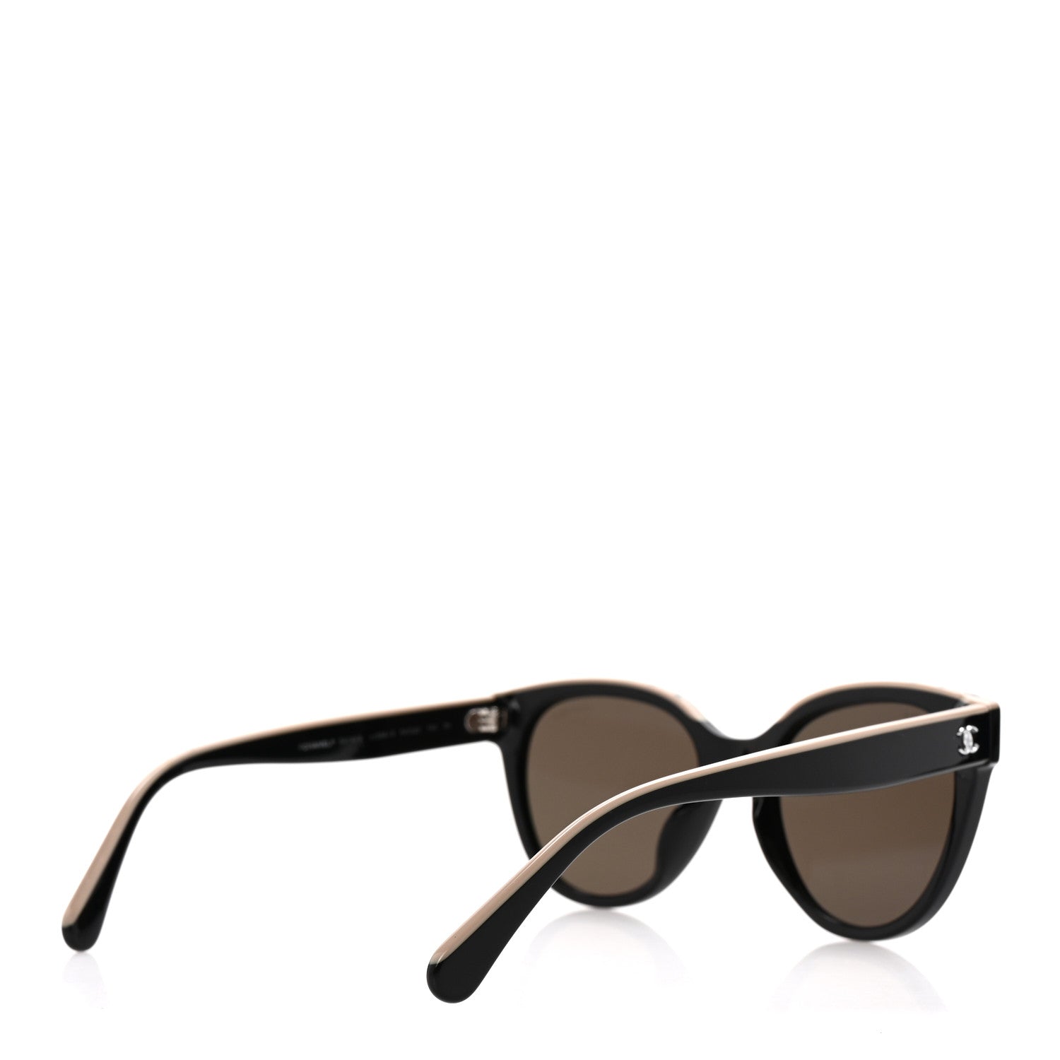 Acetate CC Butterfly Sunglasses 5414 Black Beige