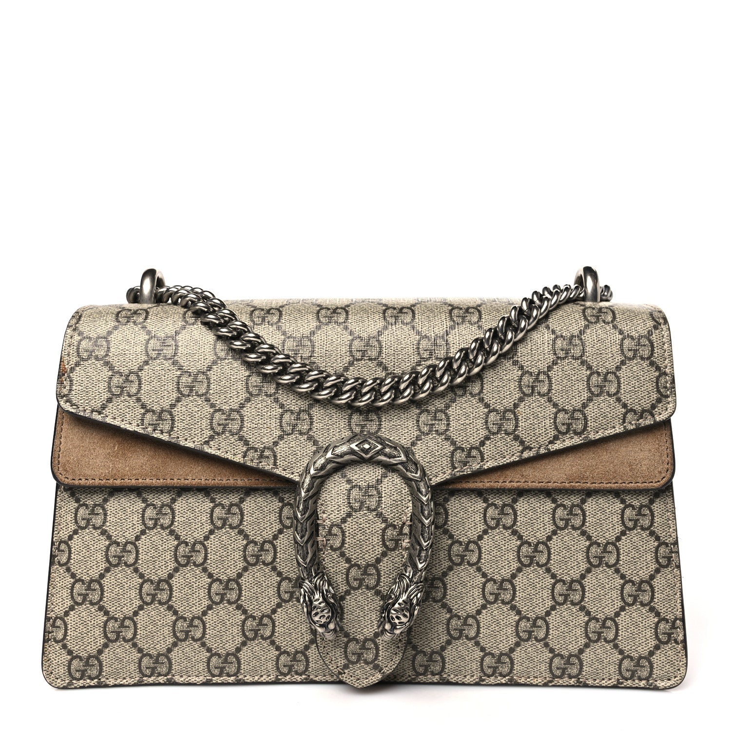 GG Supreme Monogram Small Dionysus Shoulder Bag Taupe