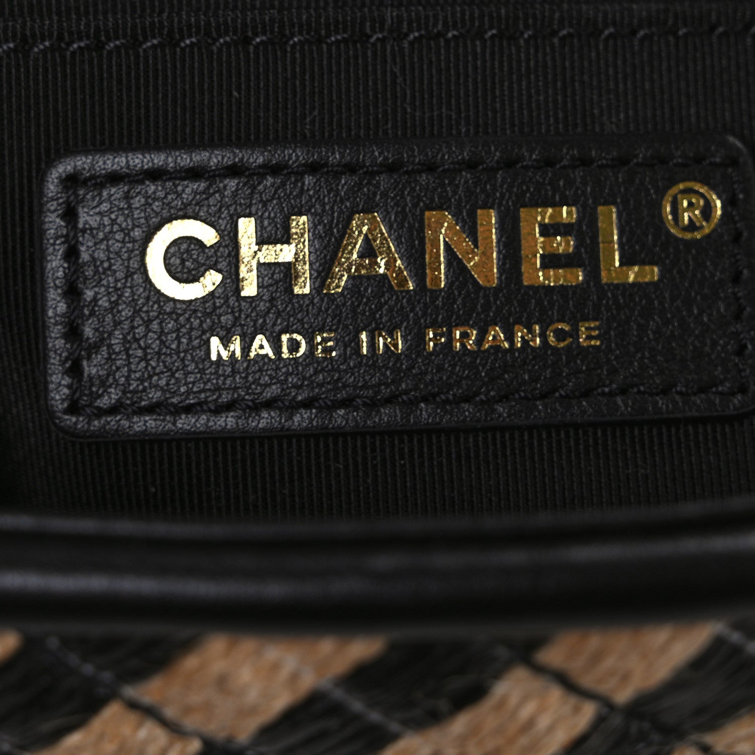Raffia Jute Striped Small Urban Jungle Single Flap Black Beige