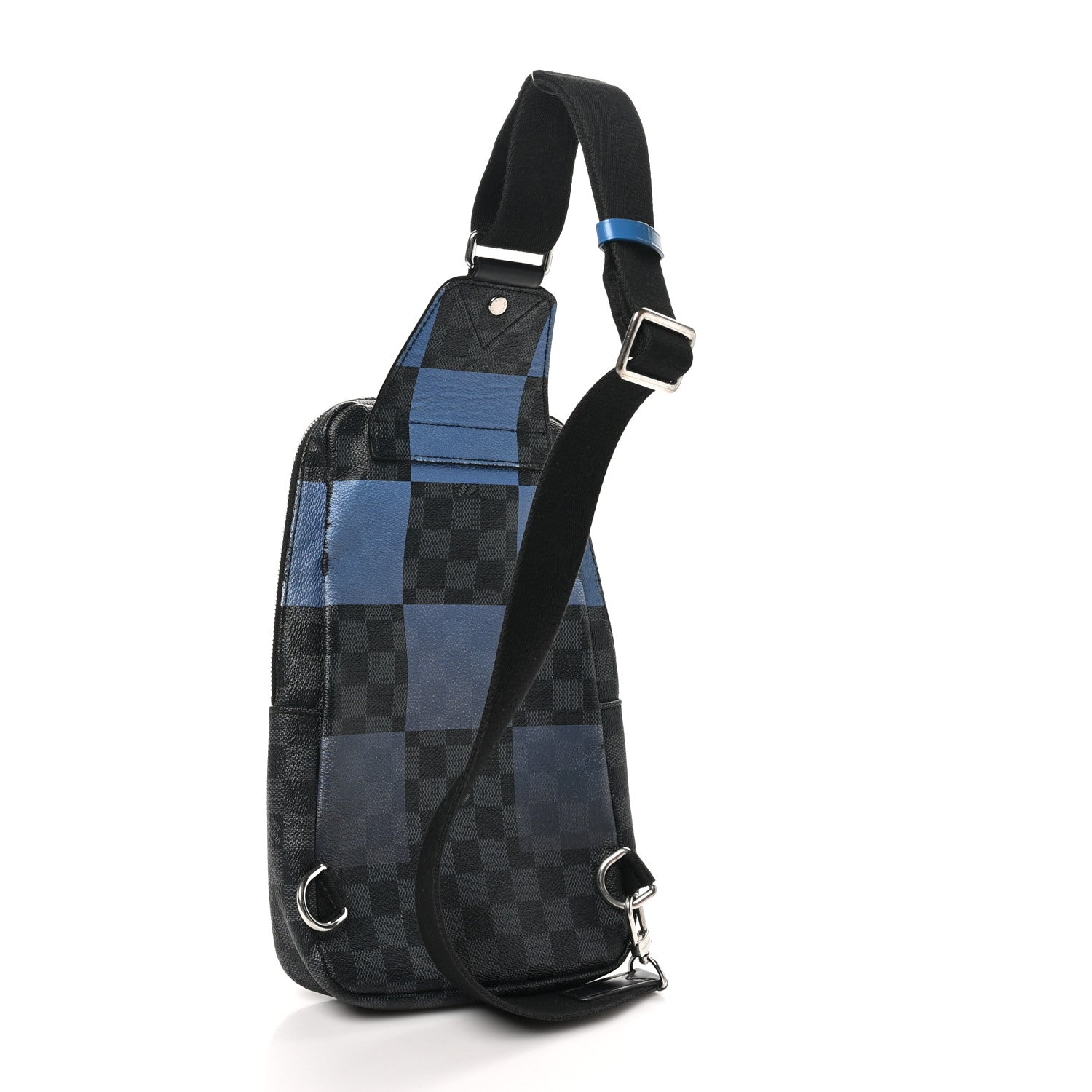 Damier Graphite Giant Avenue Sling Backpack Blue