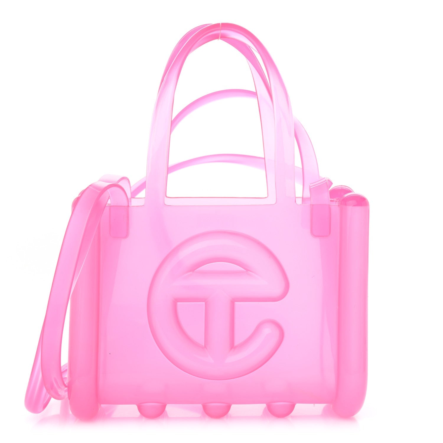 x MELISSA Jelly Small Shopping Bag Clear Pink