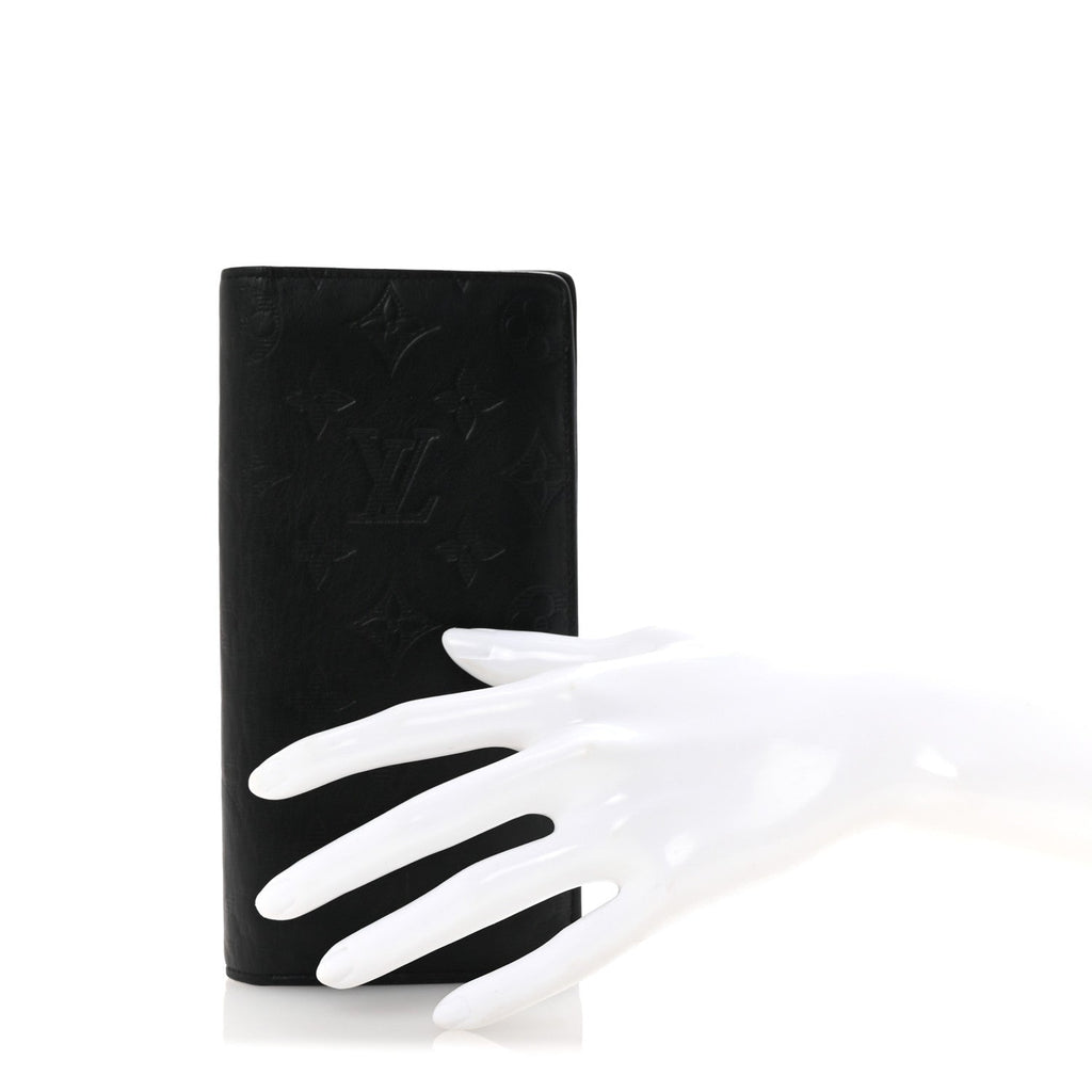 Calfskin Monogram Shadow Brazza Wallet Black