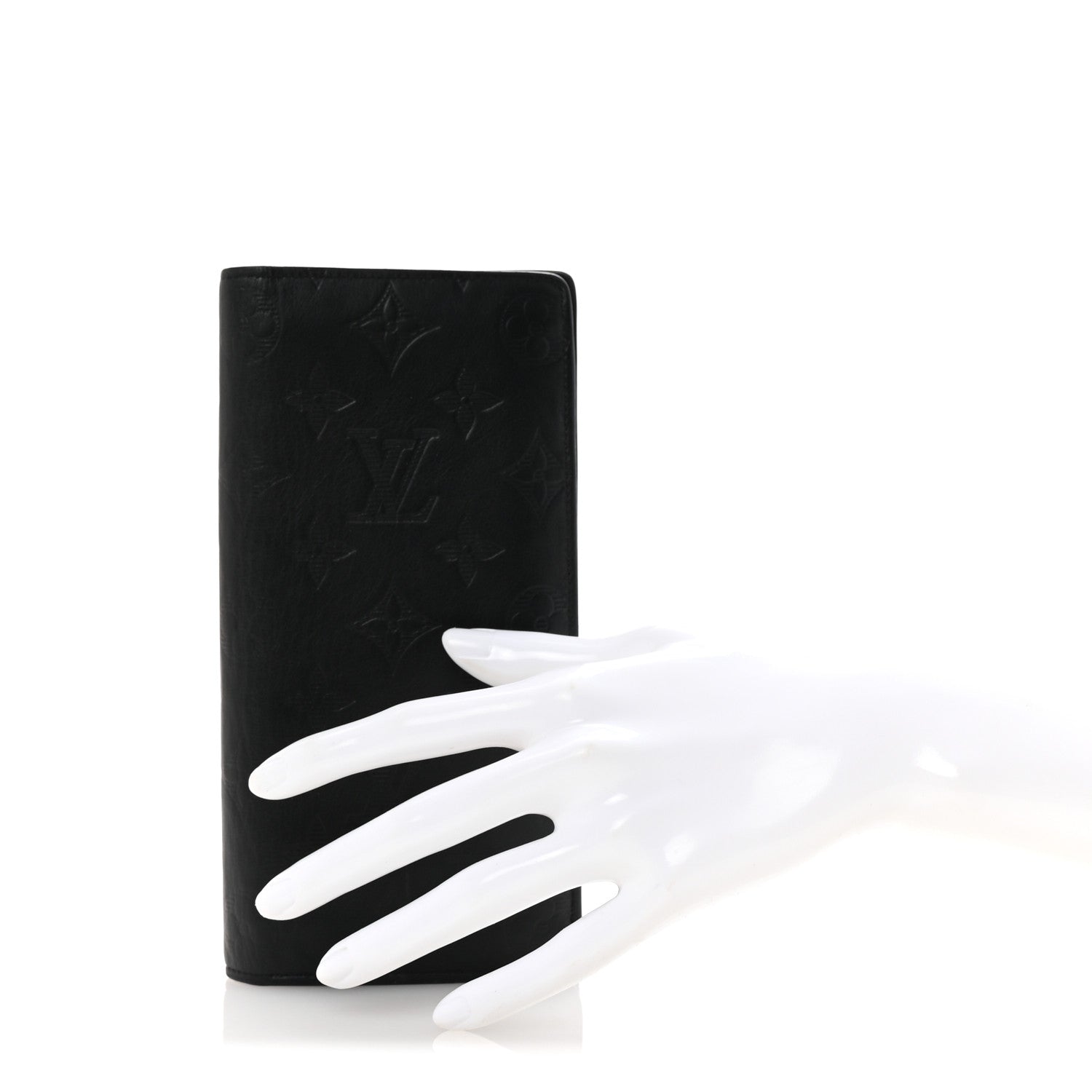 Calfskin Monogram Shadow Brazza Wallet Black