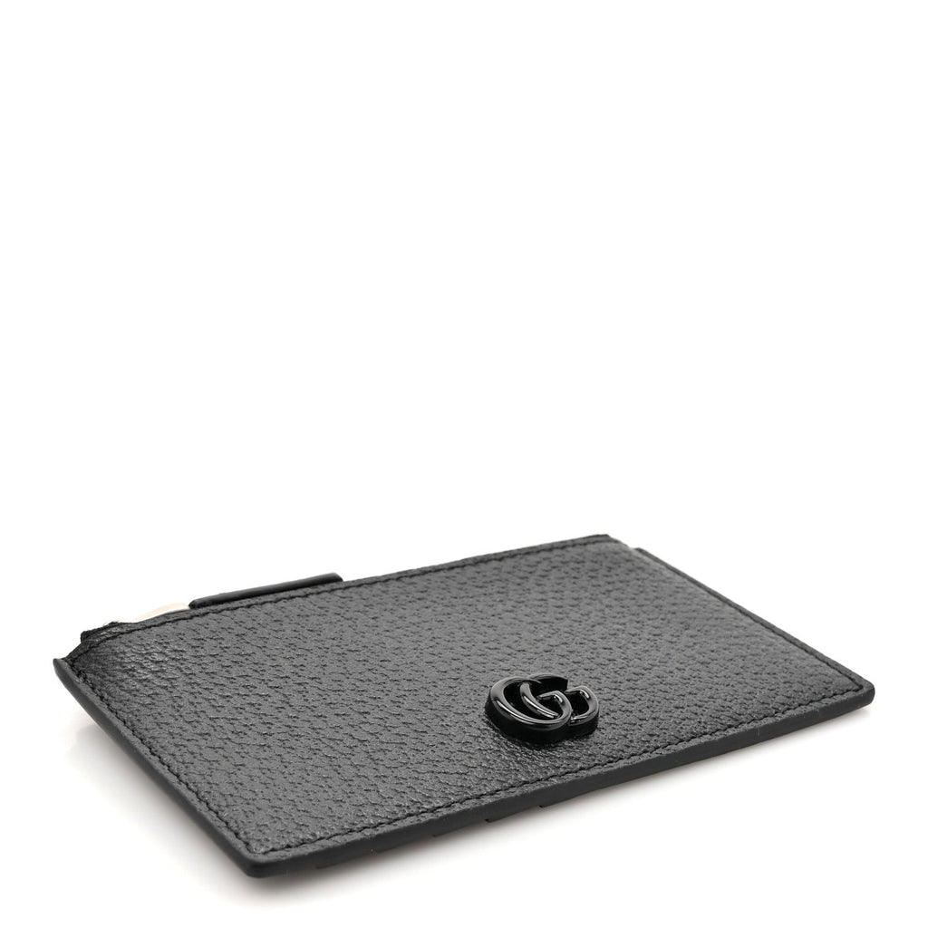 Dollar Calfskin GG Marmont Zip  Case Black