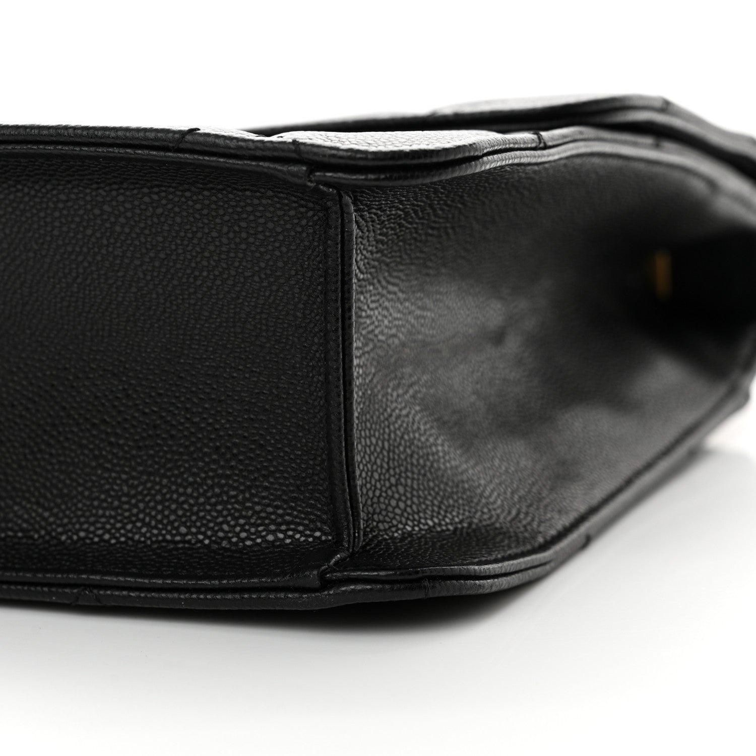 Caviar Quilted CC Large Flap Black