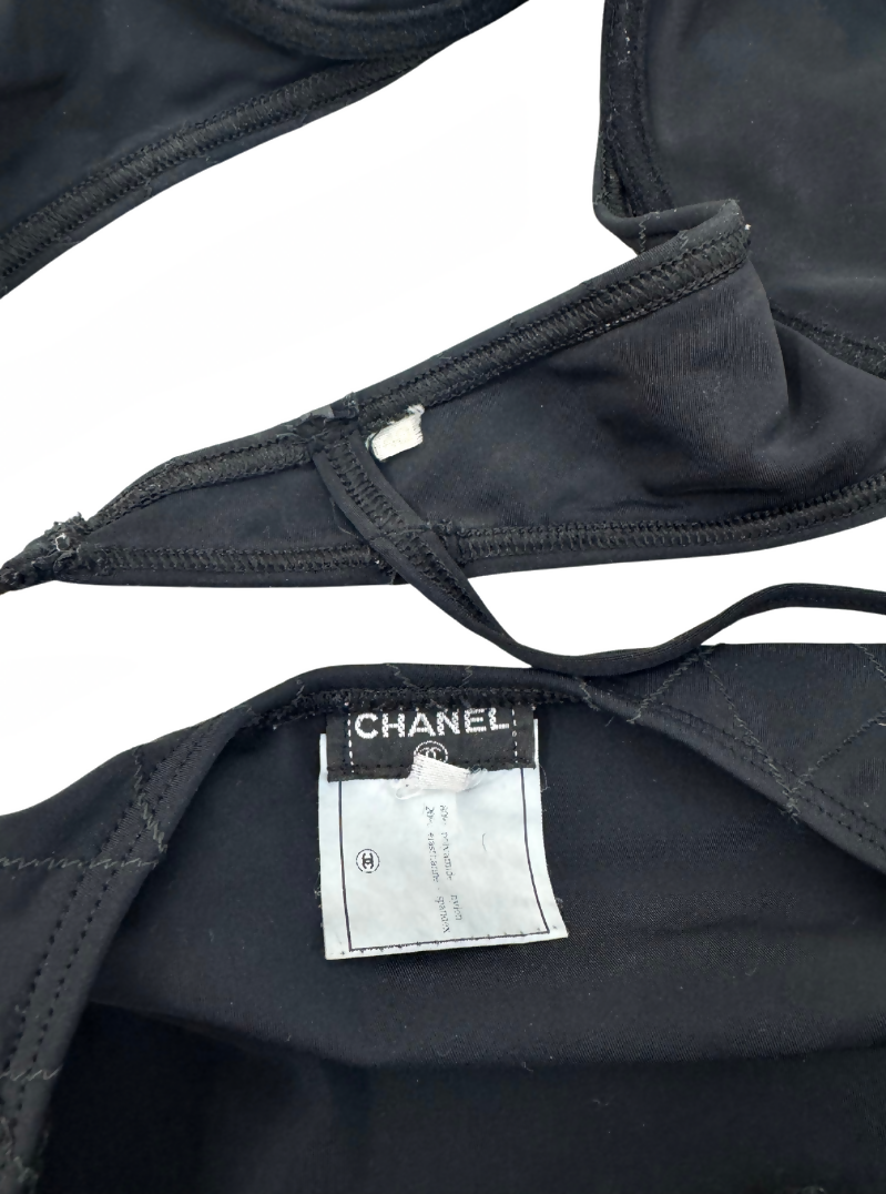 Chanel Vintage Cruise 1994 Logo-Documented Bikini