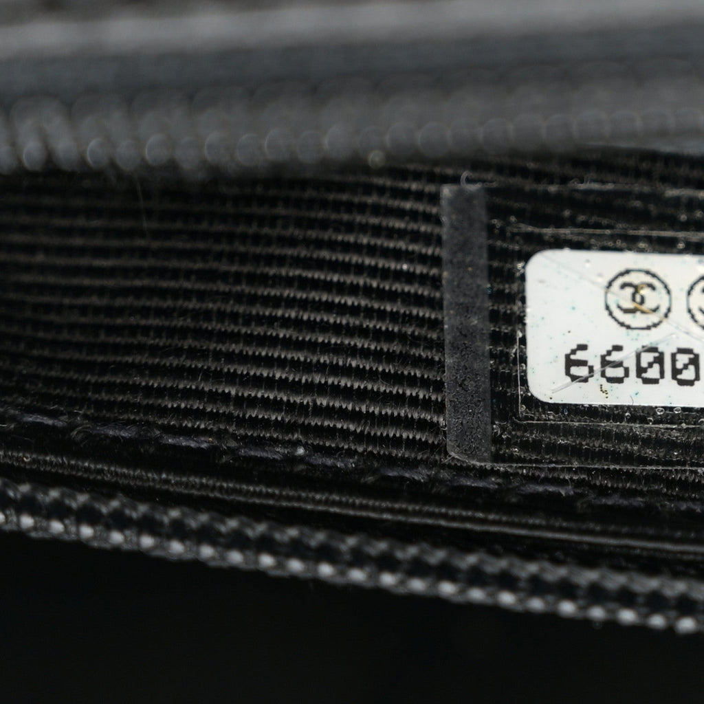 Lambskin Bekko Resin Medium Single Flap Black