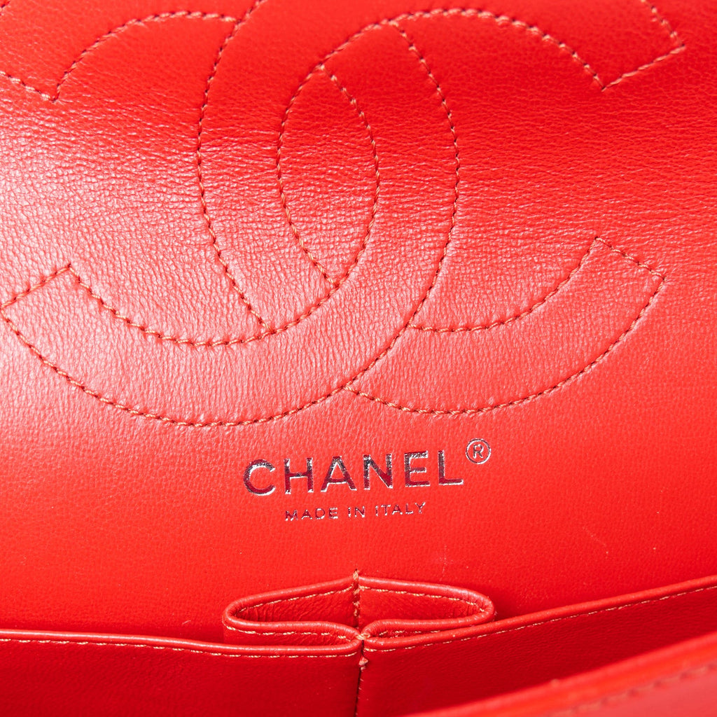 Distressed Patent Quilted 2.55 Reissue 226 Flap Red