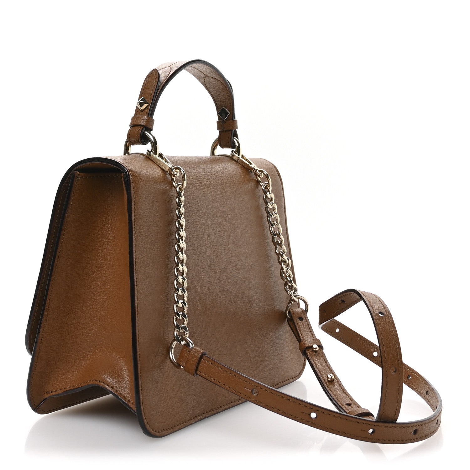 Grainy Calfskin JC Top Handle Tan