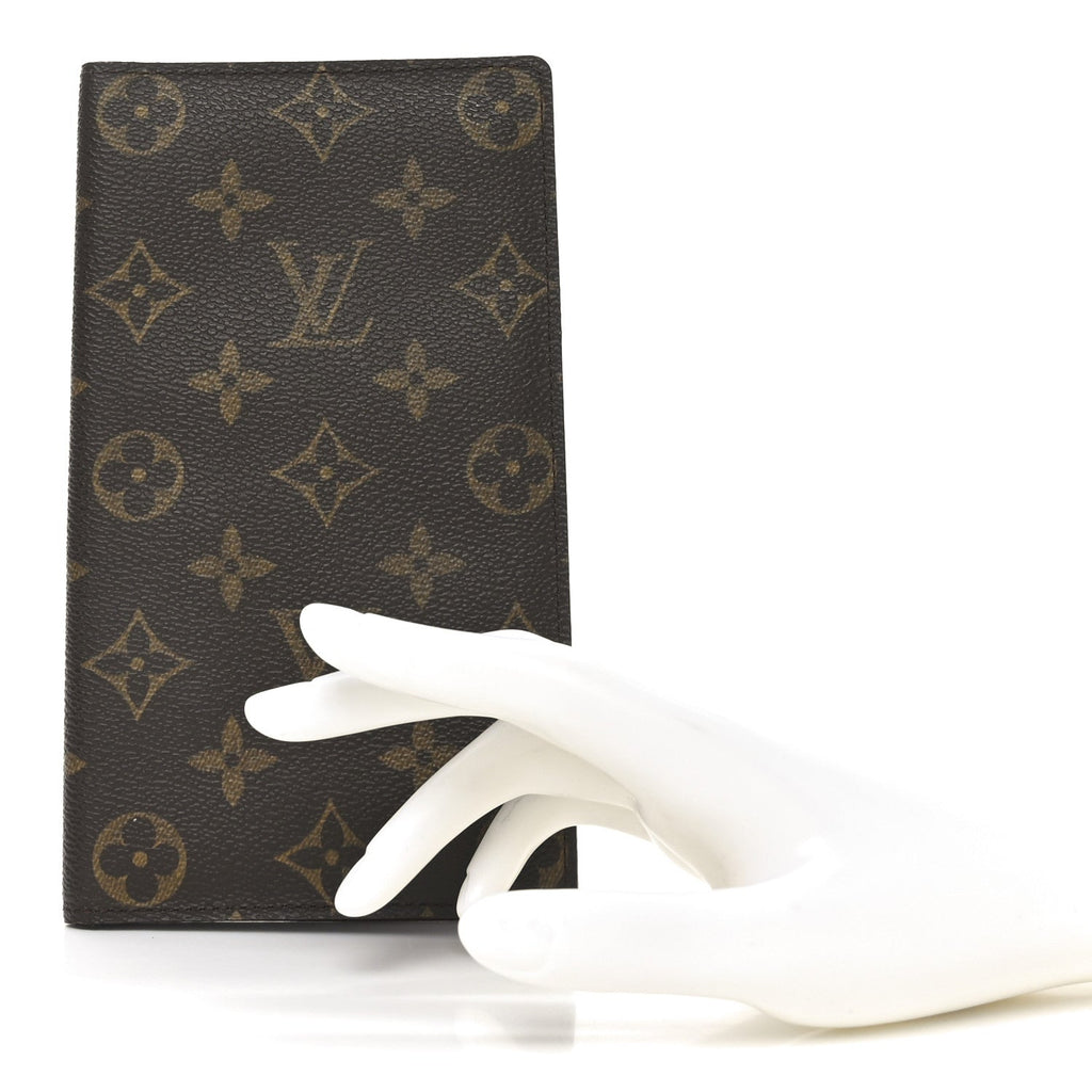 Monogram Porte Chequier Cartes Credit European Checkbook Wallet