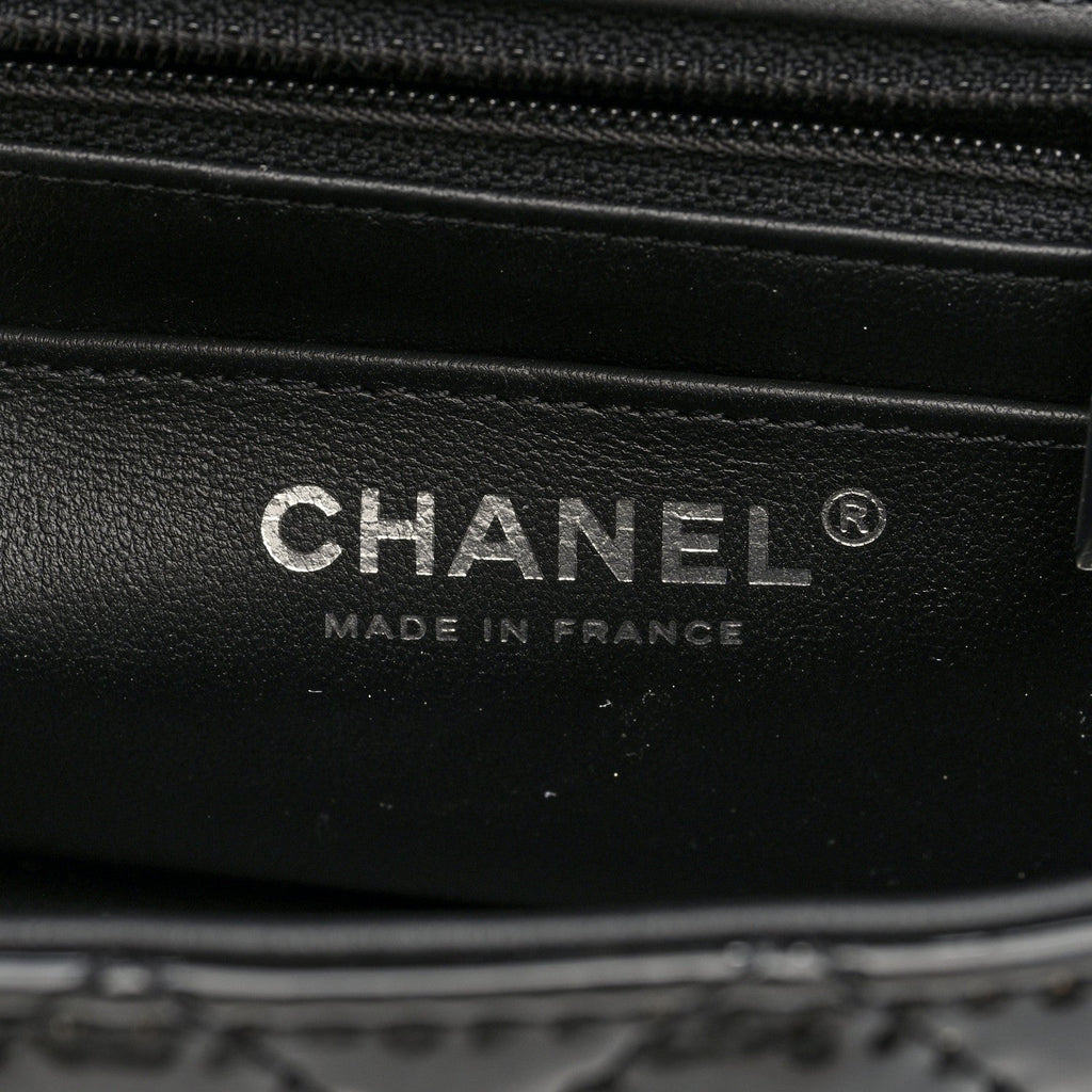 Patent Calfskin Quilted 2.55 Reissue Mini Flap So Black