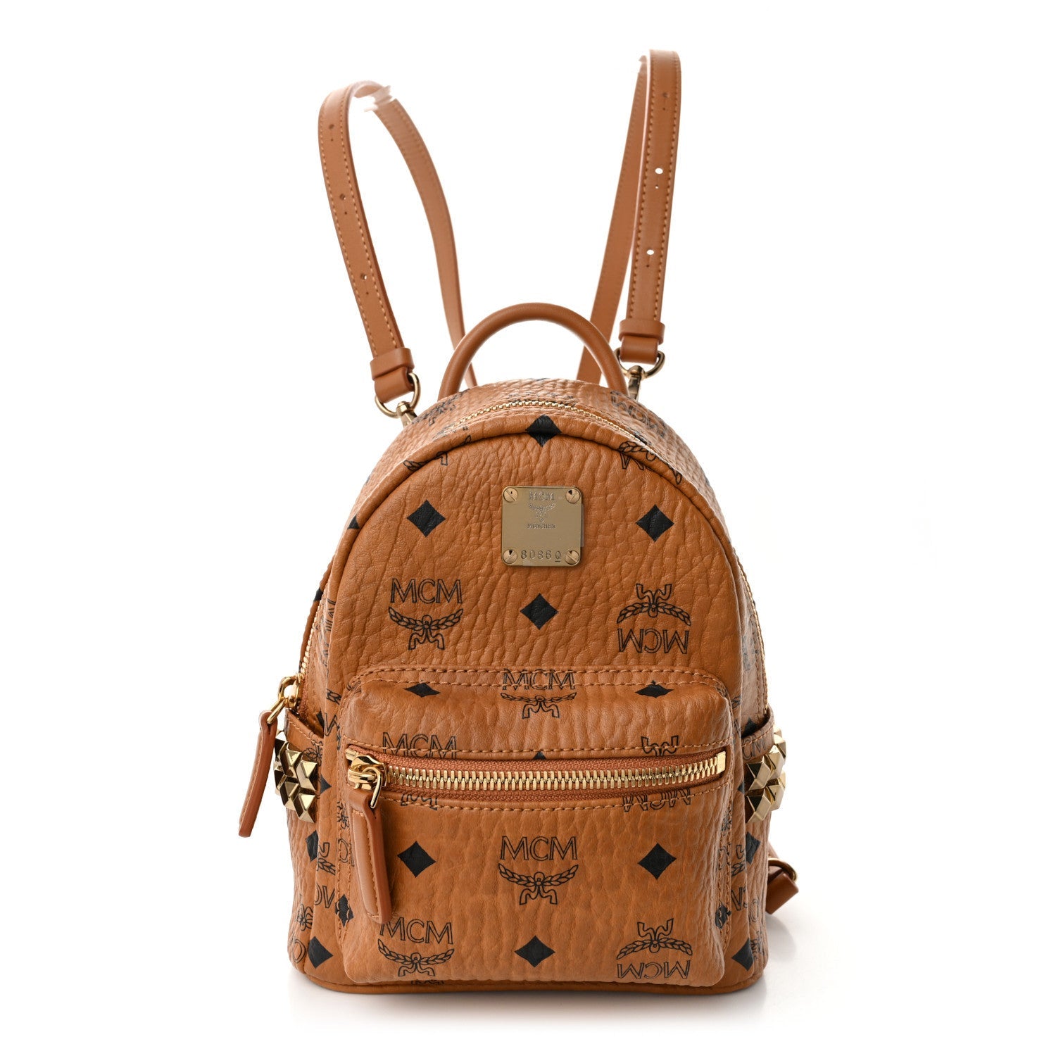 Visetos Side Stud X-Mini Stark Backpack Cognac