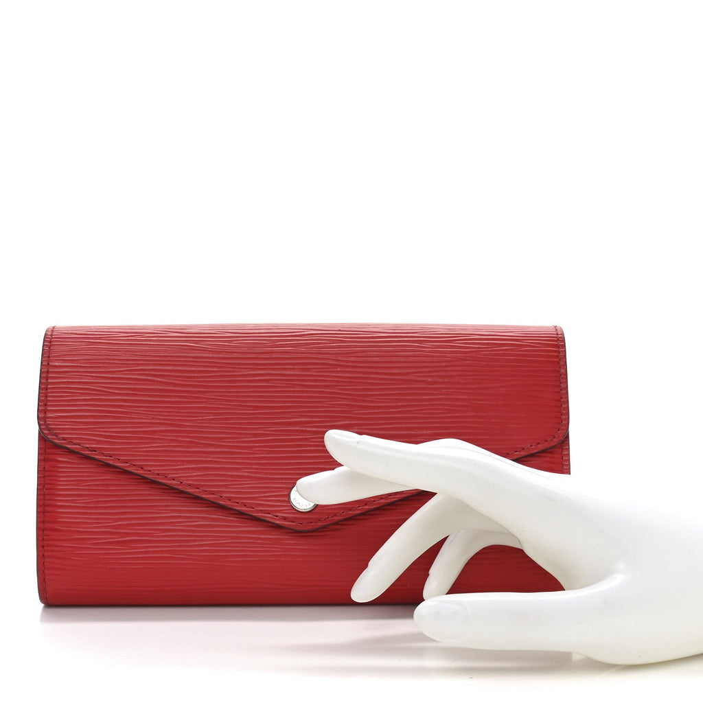 Epi Sarah Wallet NM Coquelicot