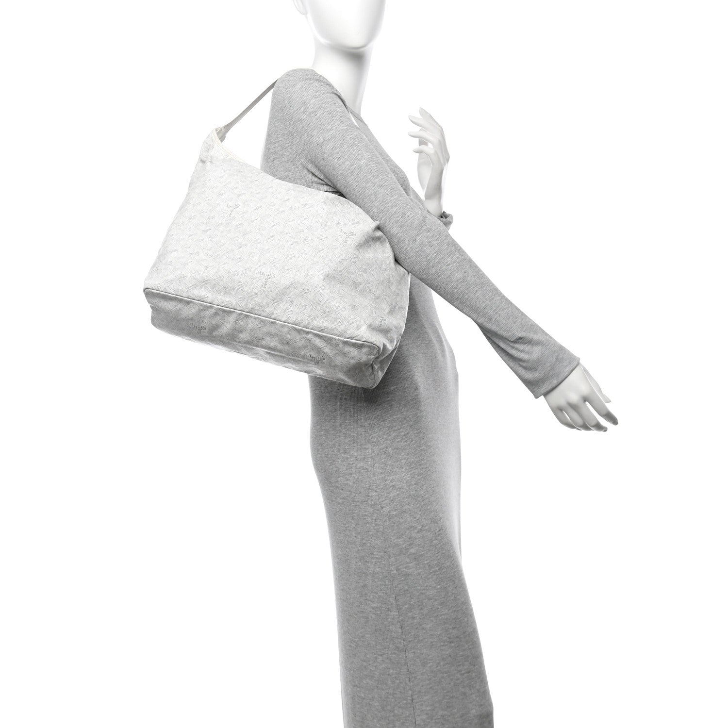 Goyardine Boheme Hobo White