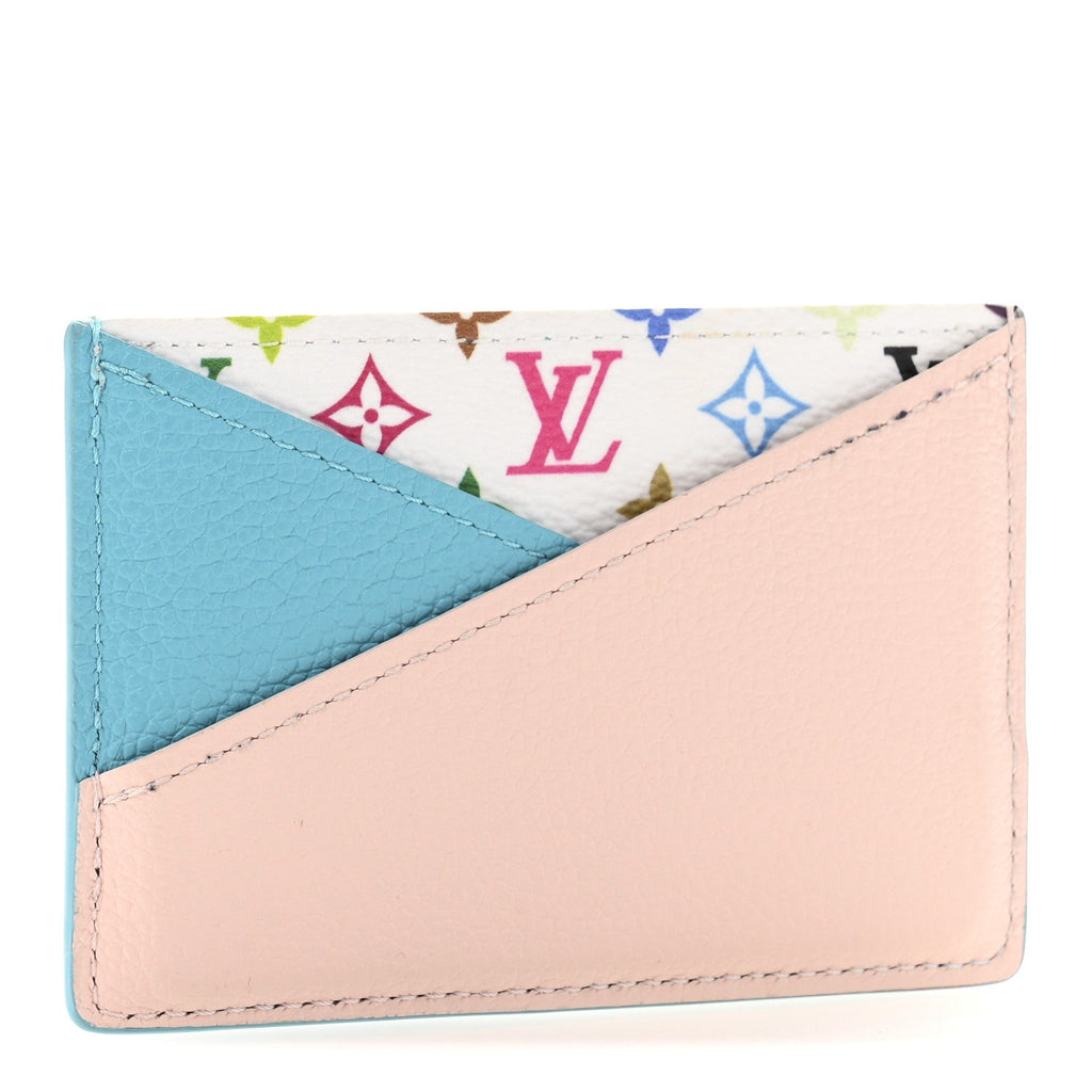 LV X TM Monogram Multicolor Criss-Cross  Holder Kabira Blue Rose