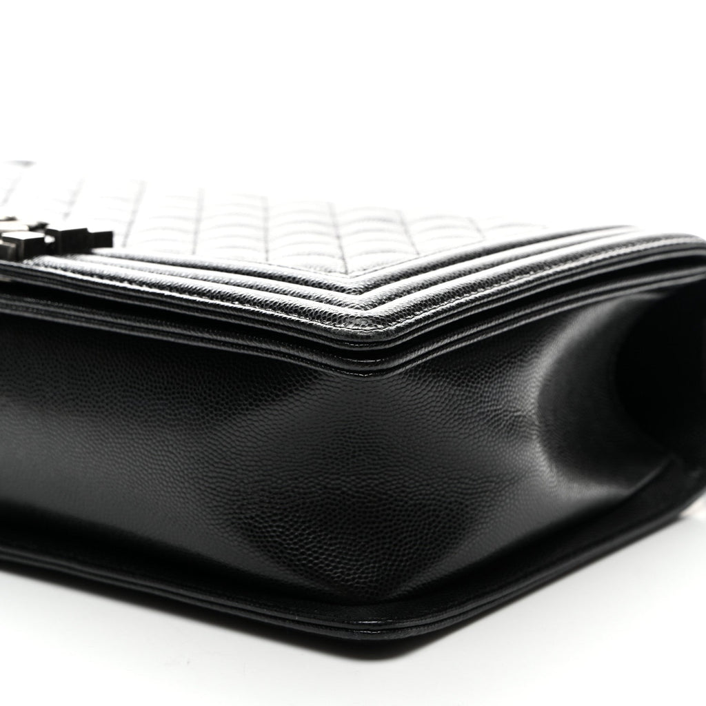 Caviar Quilted New Medium Boy Flap Black
