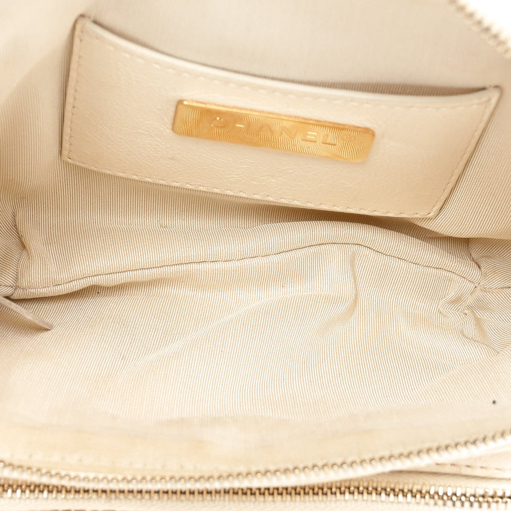 Calfskin Quilted All About Waist Belt Bag Light Beige