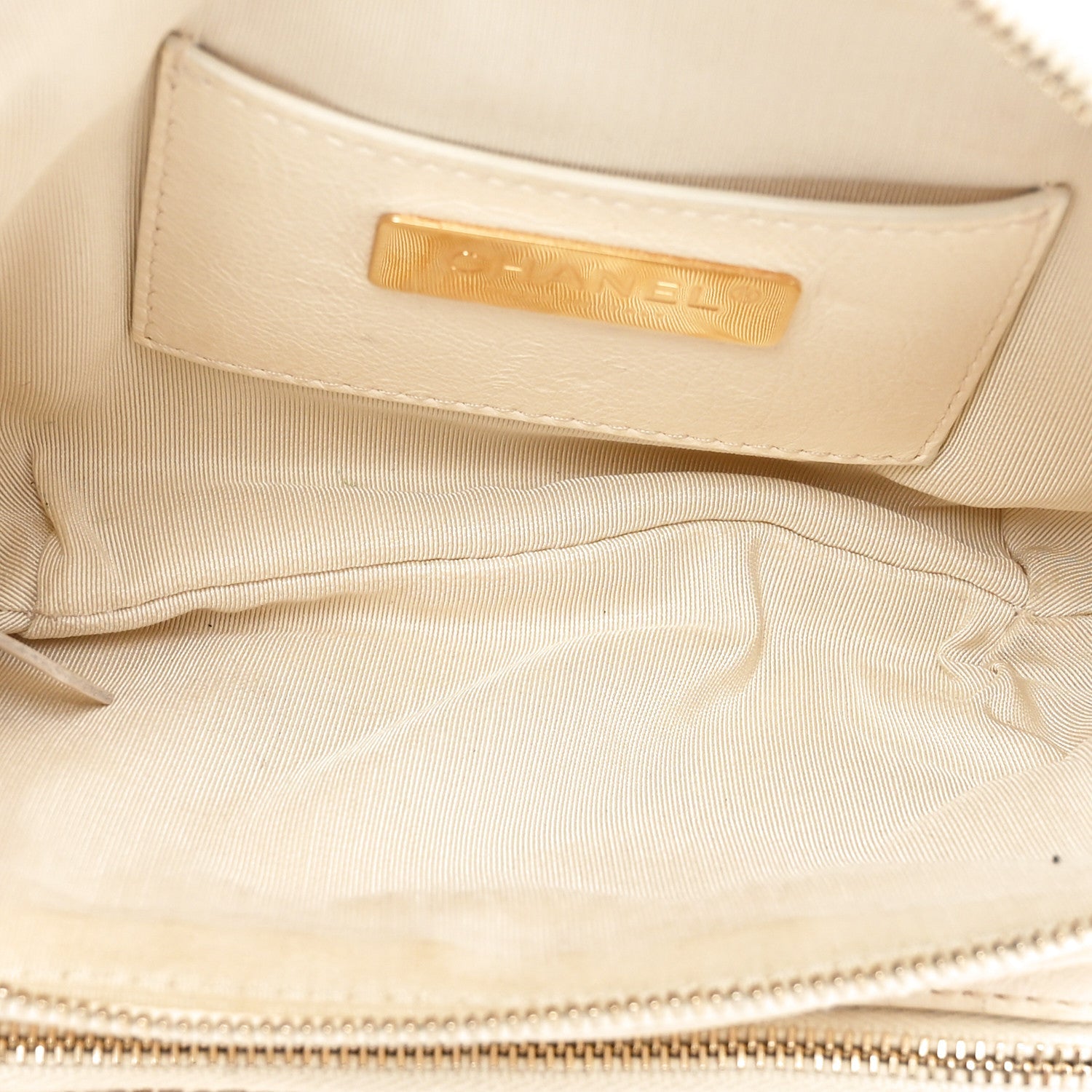 Calfskin Quilted All About Waist Belt Bag Light Beige