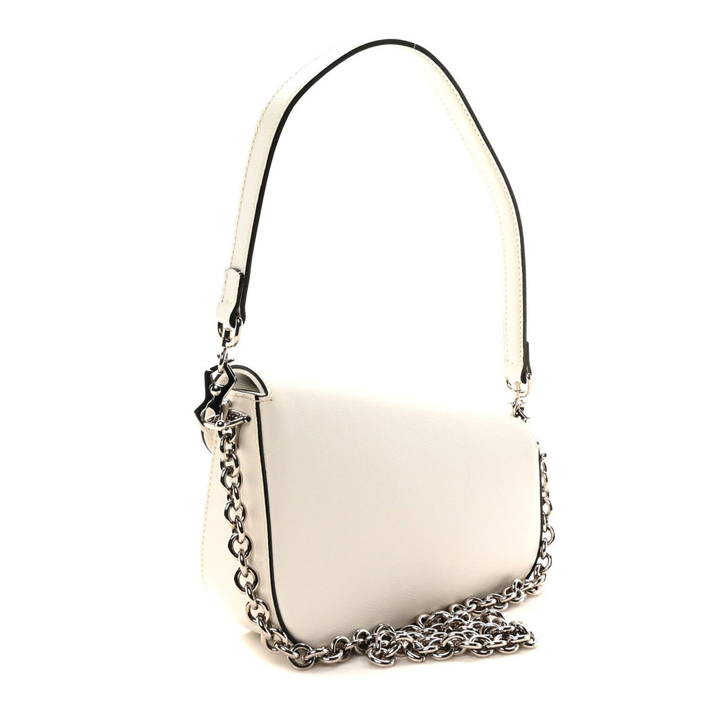 Calfskin Mini Horsebit 1955 Asymmetric Shoulder Bag Great White